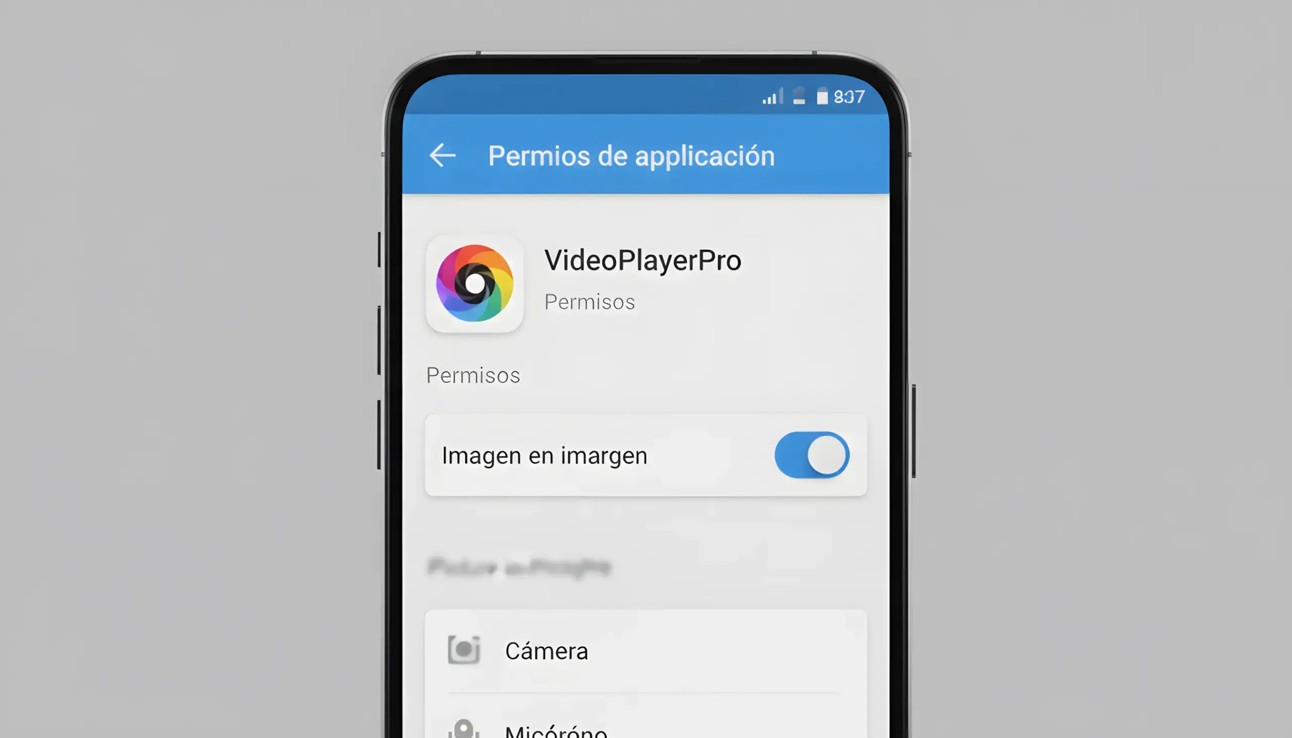 Pantalla de ajustes de Android mostrando la opción de activar Picture-in-Picture para una aplicación