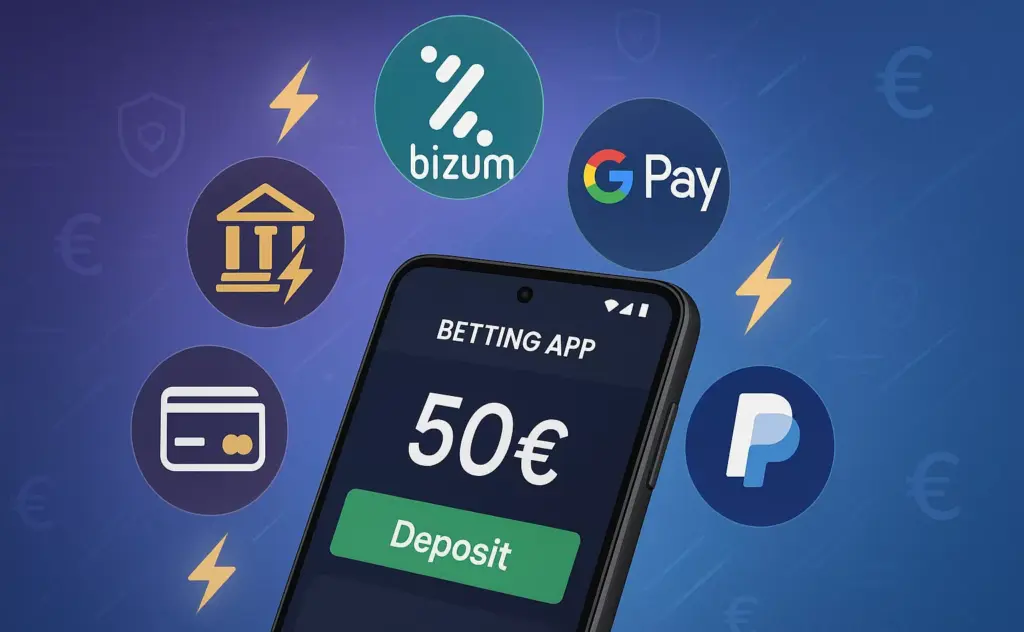 Métodos de pago para apuestas en Android: Bizum, Google Pay, PayPal y tarjetas bancarias