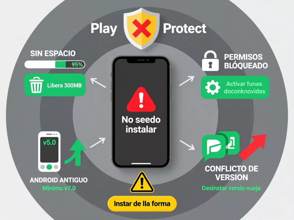 Soluciones para problemas de instalación y actualización de apps de apuestas en Android