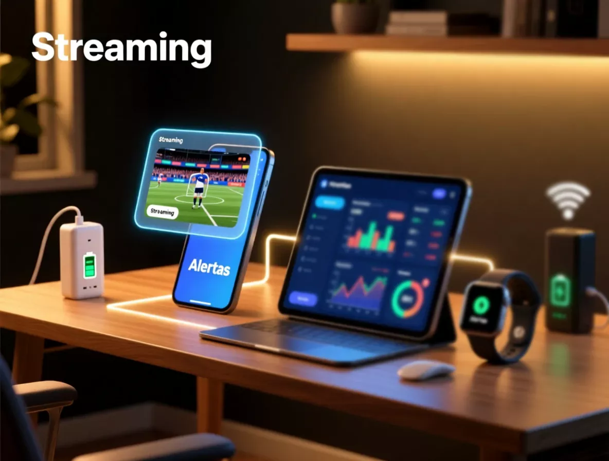 Configuración avanzada con múltiples dispositivos para optimizar apuestas en vivo con streaming