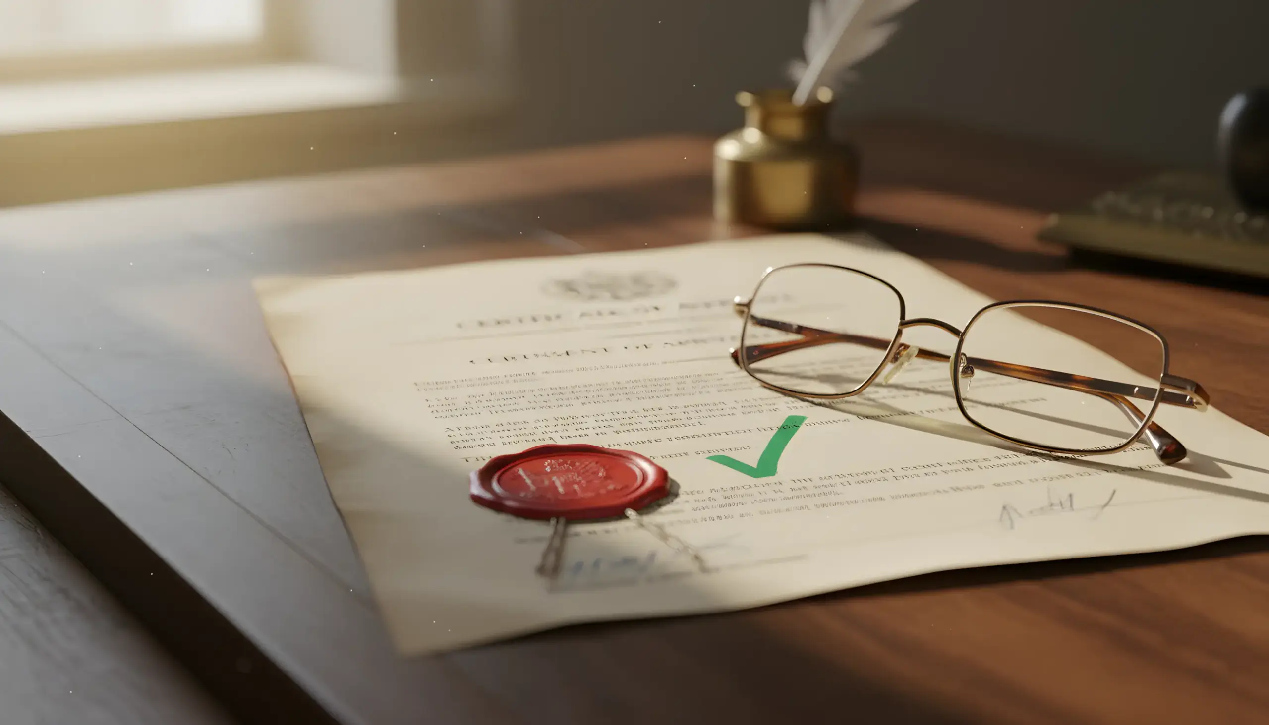 Documento oficial de licencia de juego con sello de verificación