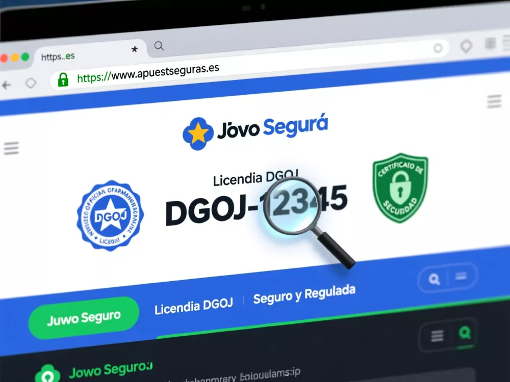 Verificación de licencia DGOJ en el sitio web oficial de casas de apuestas españolas